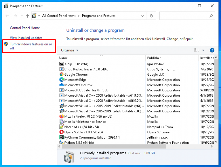 tftp client in windows 10