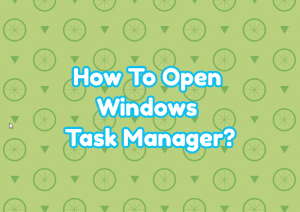 How To Open Windows Task Manager?